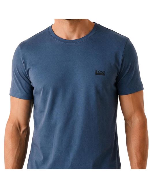 Boss Blue Short Sleeve Cotton T-Shirt 50531401 for men