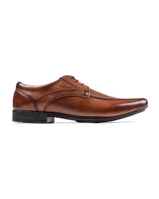 Front Brown Snowden Shoes for men