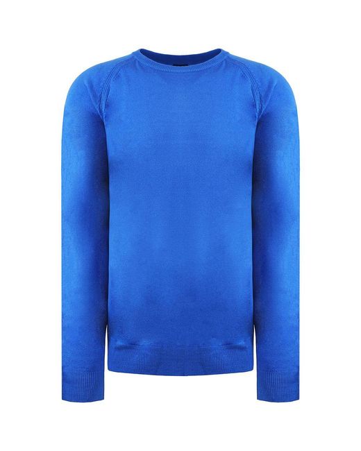 Island Green Blue Raglan Marine Sweater for men