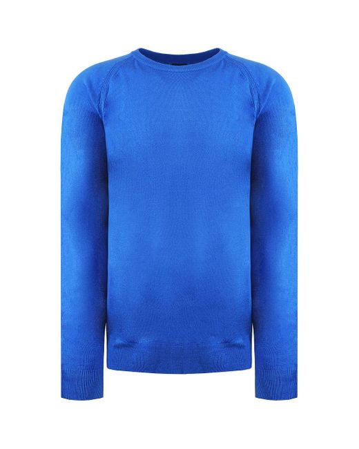 Island Green Blue Raglan Marine Sweater for men