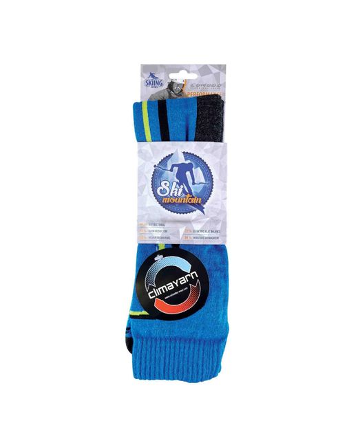 Comodo Blue 1 Pack Snow Sports Climacontrol Merino Wool Ski Socks