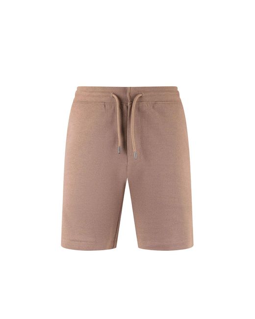 Luke 1977 White Laki Textured Shorts for men