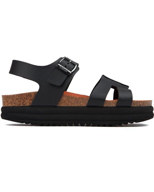 V.Gan Black Vegan Clove Ii Footbed Sandals