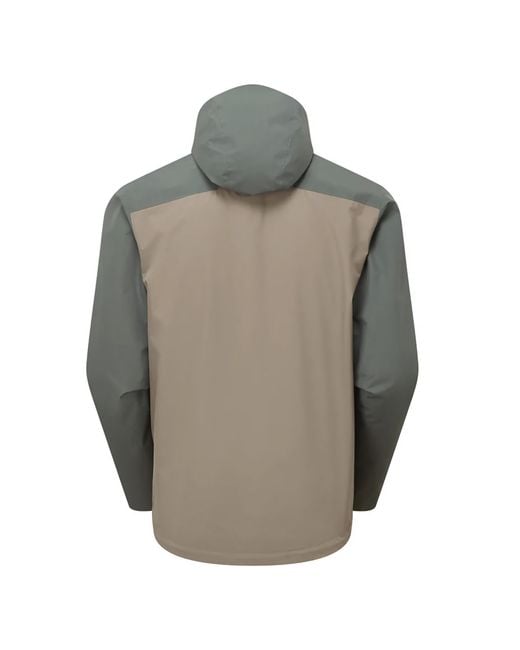 Sprayway Gray Waterproof Outdoor Jacket With Hood Windproof Rain Shell Coat for men