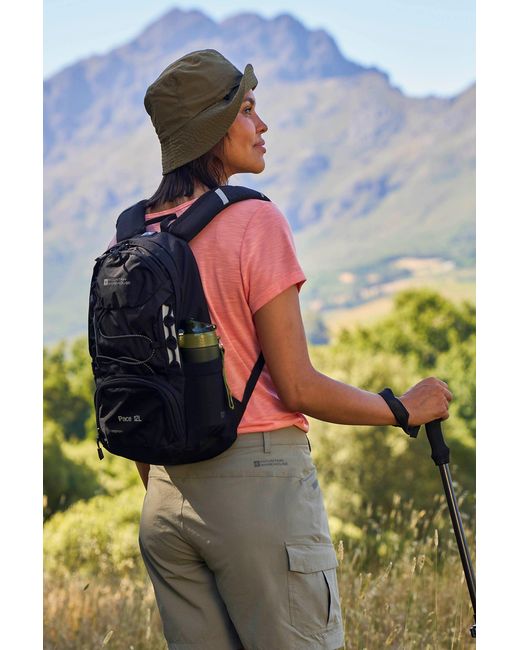 Mountain Warehouse Gray 'Pace' Rucksack Water Resistant Reflective Backpack
