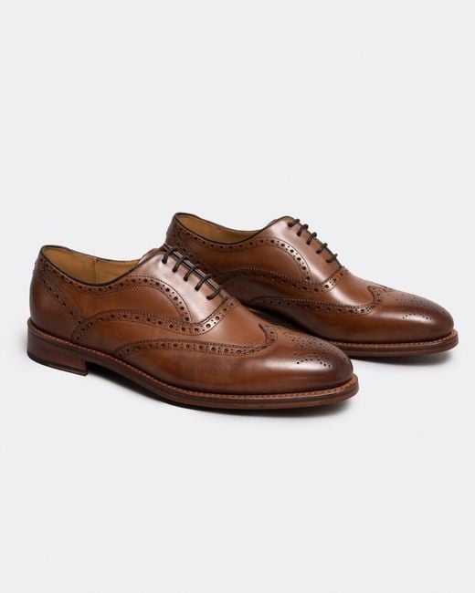 Oliver Sweeney Brown Wingtip Leather Brogue