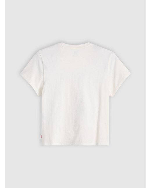 Levi's White Levi's Right On Egret Graphic Print Classic T-Shirt