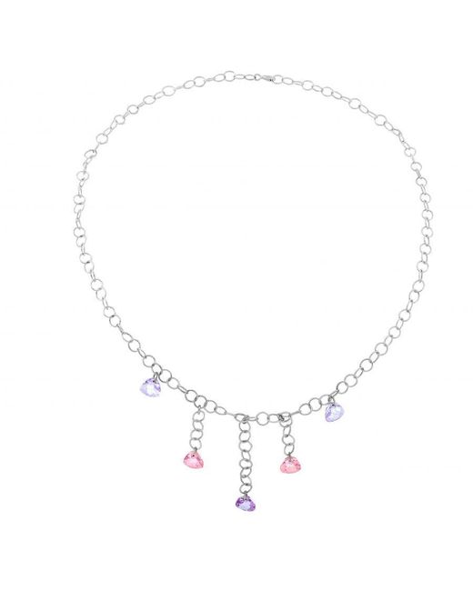 Orphelia Metallic 925 Sterling Necklace