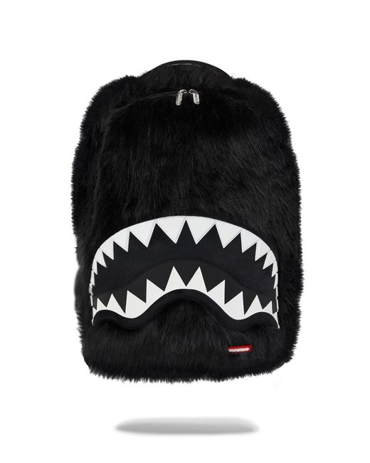 Sprayground Black Fur Crazy Backpack