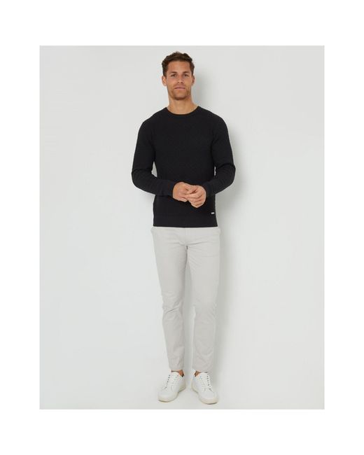 Threadbare Black Staleyhall Crew for men