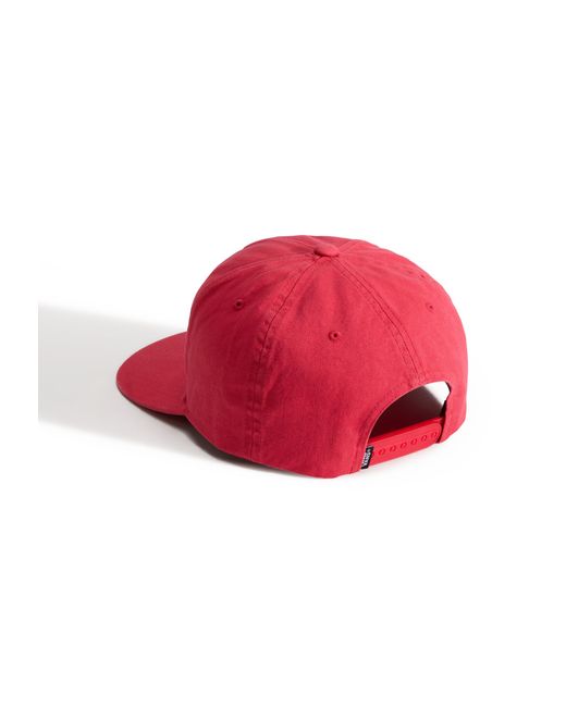 Vans Red Classic Snapback Hat