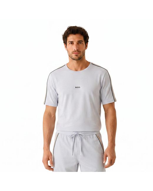 Boss White Regular Fit Short Sleeve Cotton T-Shirt 50545930 for men