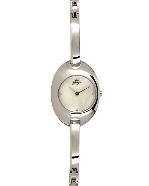 Yonger & Bresson Metallic And Bresson Watch With Dial Stainless Steel