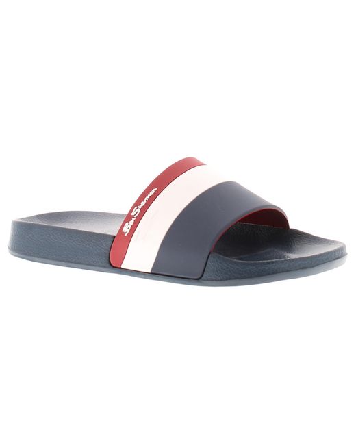 Ben Sherman Black Colwell S Beach Sandals Navy 9 Uk for men