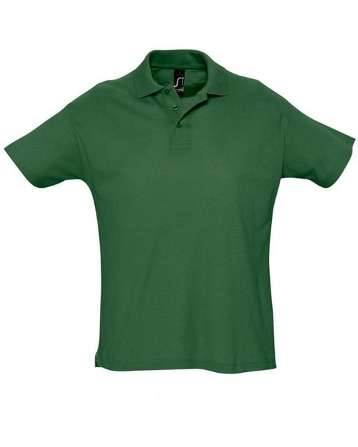 Sol's Green Summer Ii Pique Short Sleeve Polo Shirt (Forest) for men