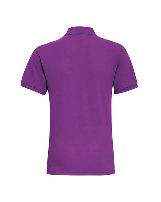 Asquith & Fox Purple Plain Short Sleeve Polo Shirt (Orchid) for men