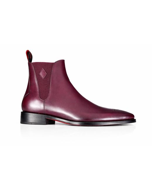 Jeffery West Purple O'Toole 'Lord Jim' Chelsea Boot for men