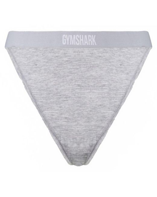 GYMSHARK Gray Cotton Thong