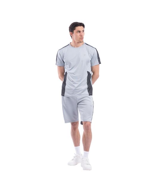 D Rock Blue D Rock Summer Outfit 2 Piece Set, Shorts And T Shirt for men