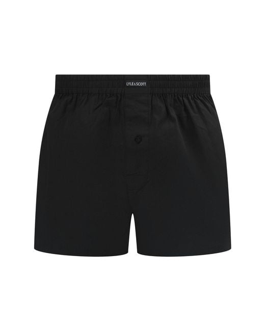 Lyle & Scott Black And Robinson 3Pk Trunks for men