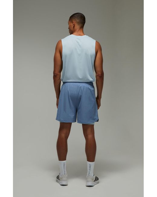 BoohooMAN Gray Common Pace Running Regular Fit Tank for men