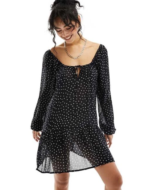 Billabong Black Lucky You Throwover Beach Dress