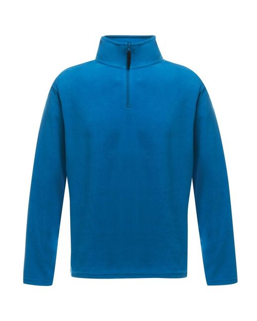 Regatta Blue Micro Zip Neck Fleece Top for men