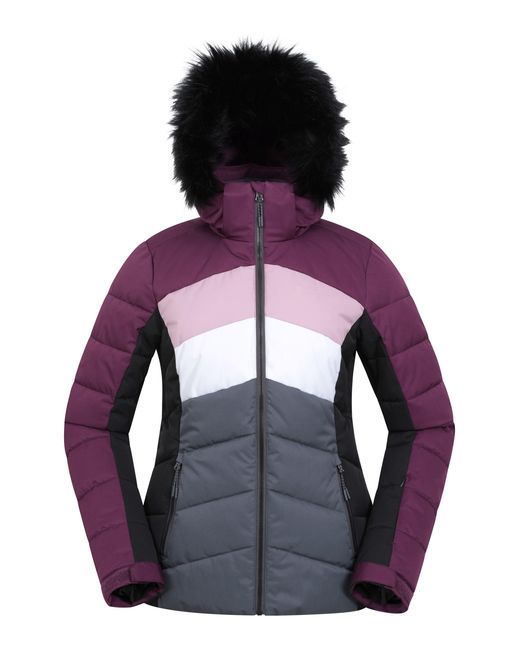 Mountain Warehouse Blue 'Cascade' Padded Ski Jacket Water Resistant Breathable Coat