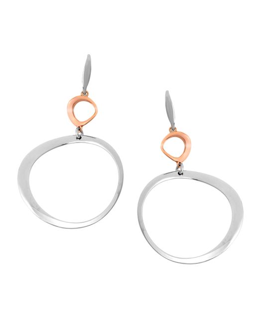 Orphelia Metallic 'Renée' 925 Sterling Drop Earrings