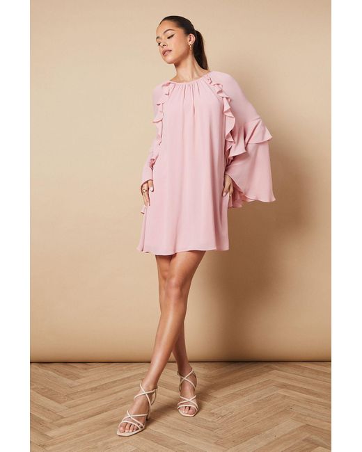 Oasis Pink Strappy Heel Mid Block Open Toe Day To Night Buckle