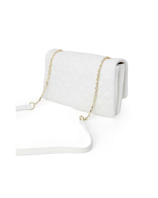 Moschino White Love Polyurethane Shoulder Bag