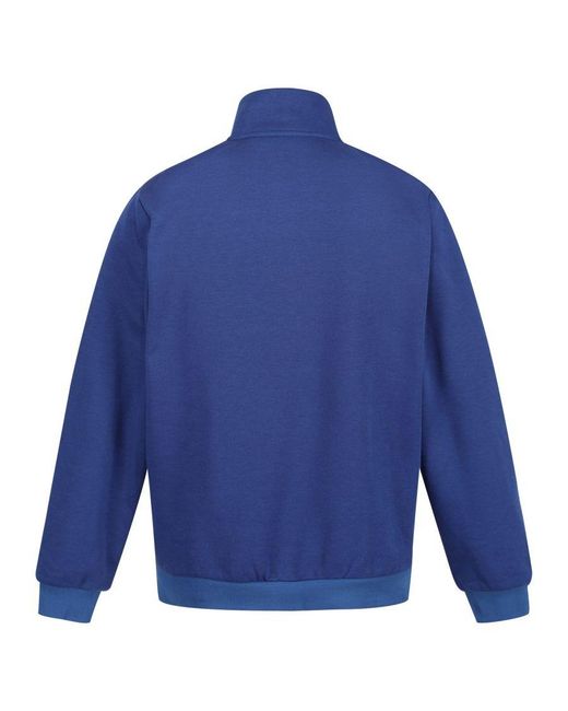 Regatta Blue Pro Quarter Zip Sweatshirt (New Royal) for men