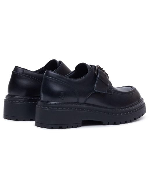 Hush Puppies Blue Orla Monk Leather Loafers