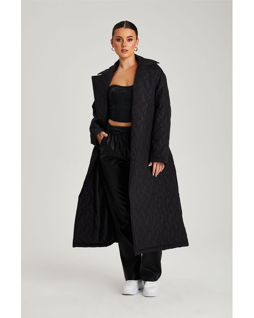 Urban Bliss Black Longline Puffer Jacket
