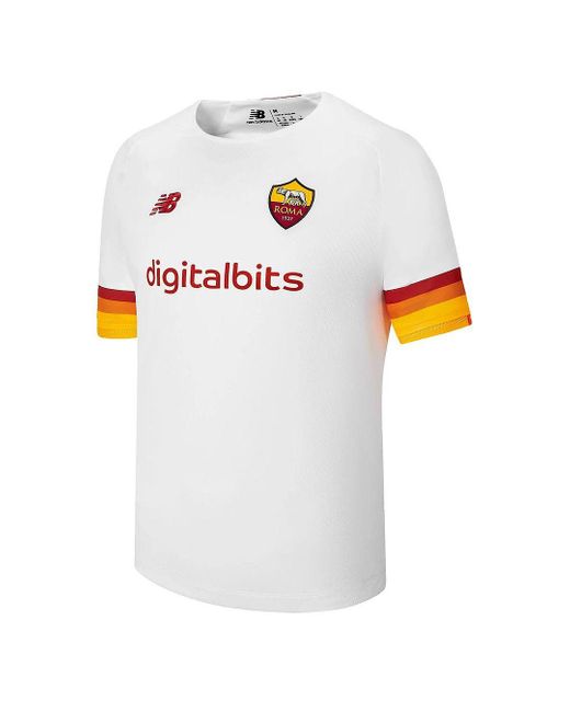 New Balance White As Roma Jersey Top for men