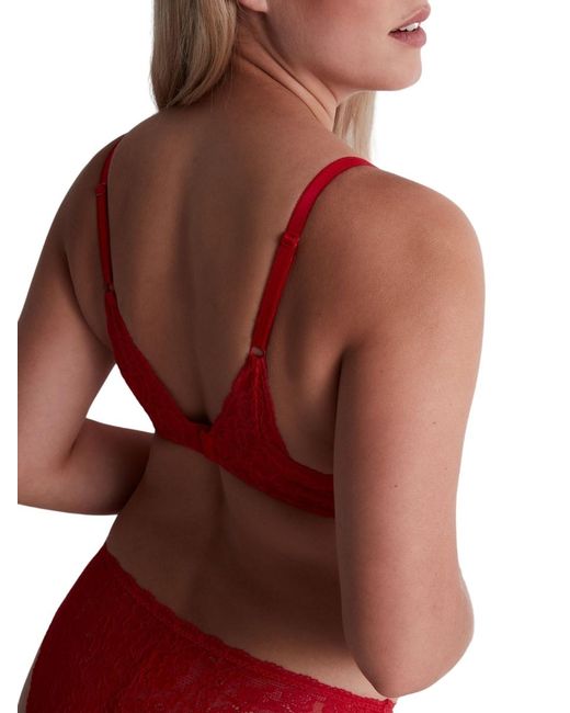 Aubade Red Rosessence Care Triangle Plunge Bra