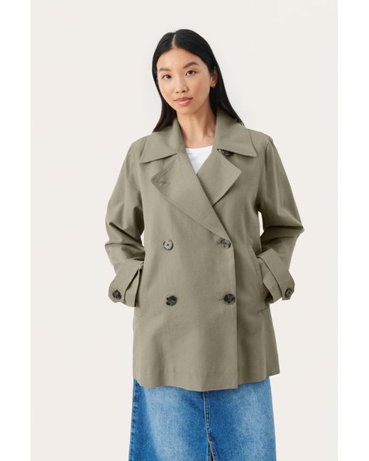 Part Two Natural Sifpw Outerwear Trench Coat