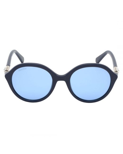 Swarovski Blue Sk0228 90V Sunglasses