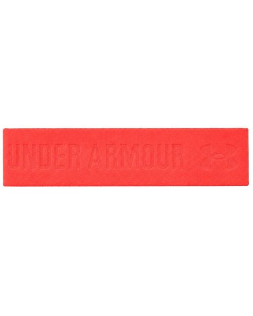Under Armour Red Grip Wide Headband for men