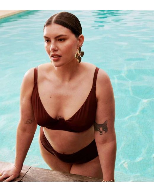 ASOS Green Design Maya Step Front Underwired Bikini Top