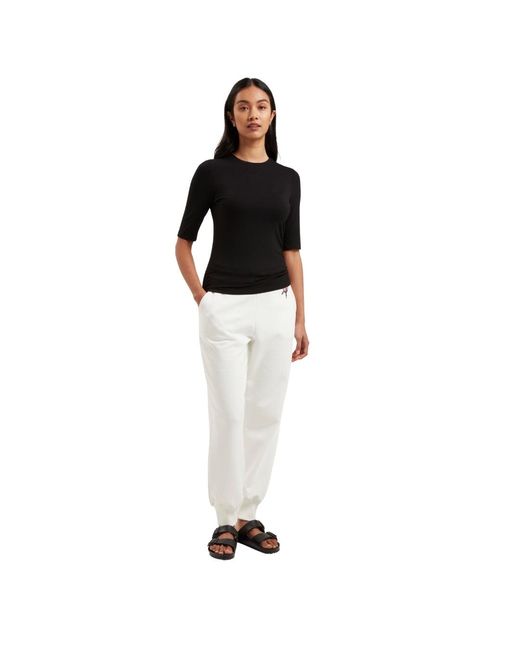Ted Baker Black Casy Fitted Half Sleeve Chest Branded Top