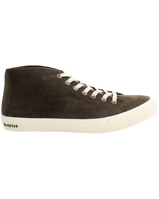 Seavees Black California Special Cordies Plimsolls Canvas for men