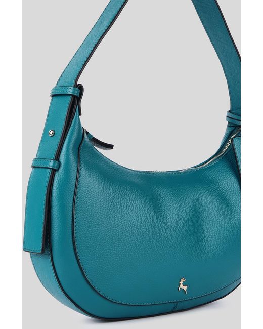 Ashwood Leather Blue 'Tesoro Di Bologna' Real Shoulder Bag