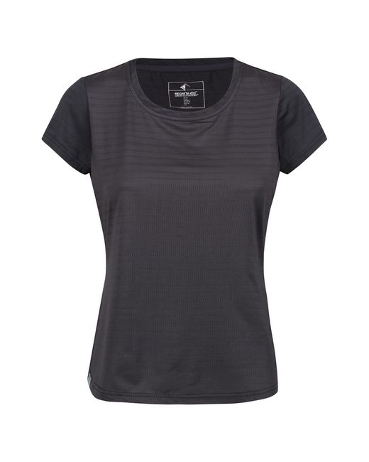 Regatta Black Crew Neck Short Sleeve Jersey Competition T-Shirt