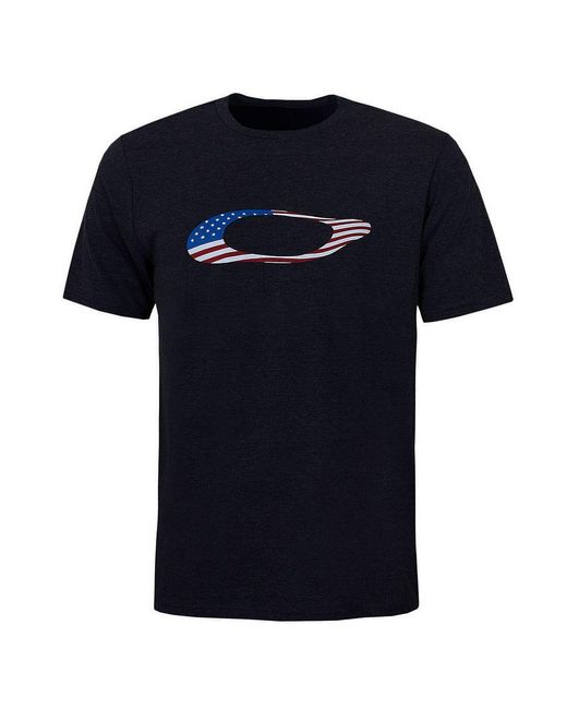 Oakley Blue Short Sleeve Crew Neck Ellipse Usa T-Shirt 457355 02E Cotton for men