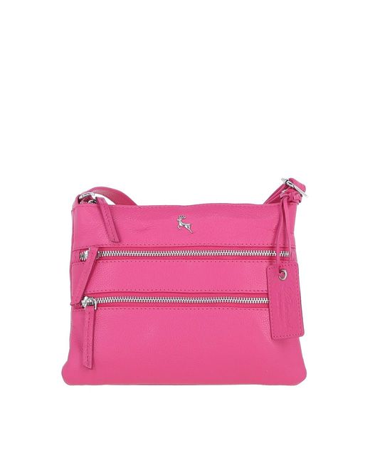 Ashwood Leather Pink 'Ayr' Real Crossbody Bag