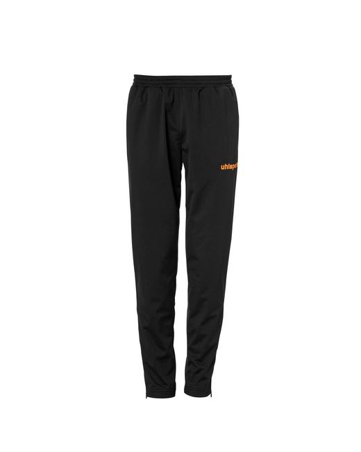 Uhlsport Black Score Zipped Pocket Slim Cut Pants for men