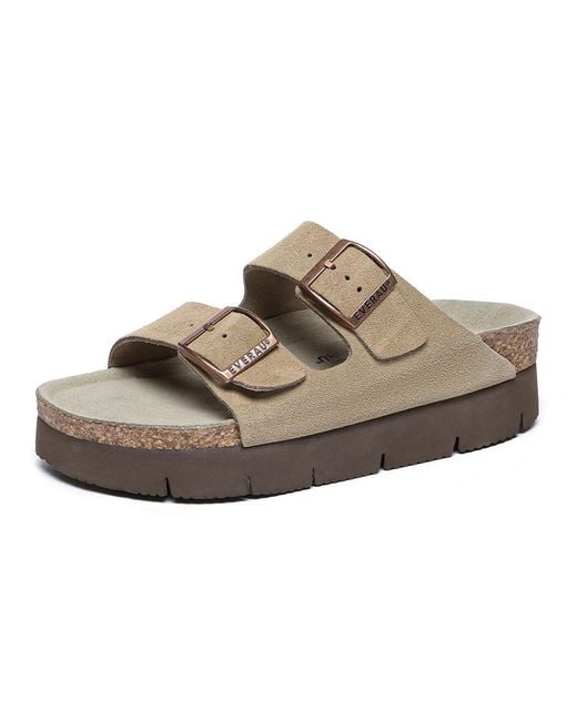 EverAu Australia Brown Ever Au Sandal Platform With Sole