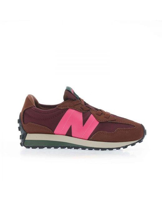 New Balance Red Girls Girl's 327 Trainers