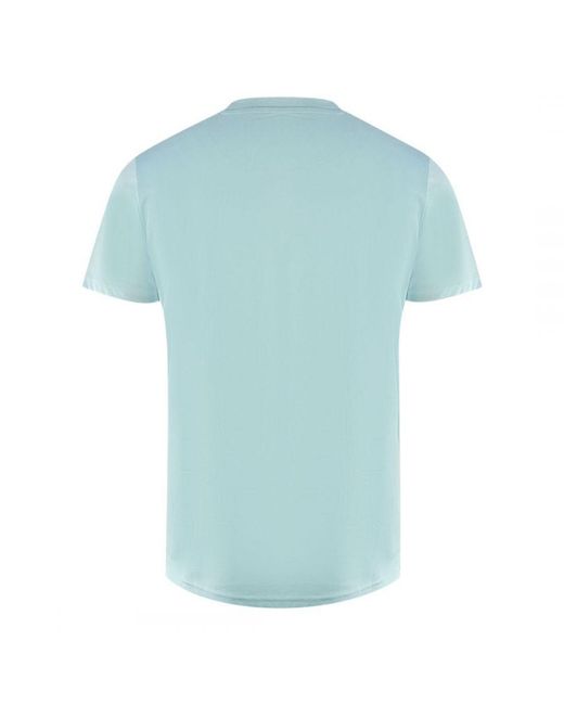 Aquascutum Blue London 1851 Sky T-Shirt Cotton for men